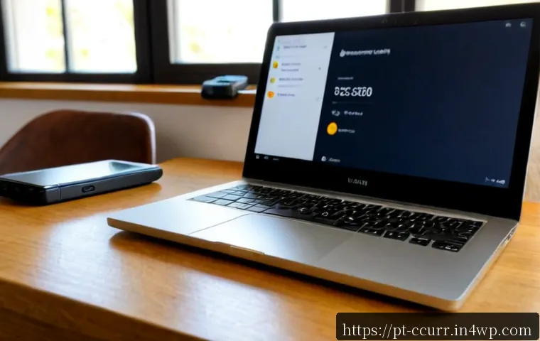 암호화폐 지갑과 관련된 주요 보안 이슈 - Photorealistic close-up of a Portuguese-speaking adult using a hardware cryptocurrency wallet beside...